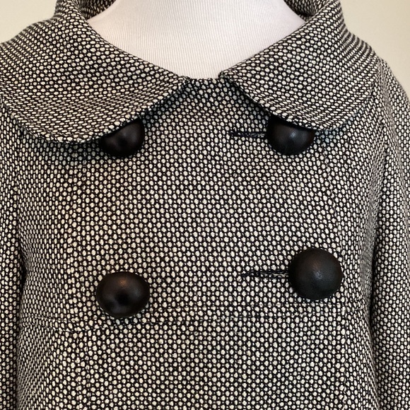 Great Stuff Double Breasted Pea Coat with Oversized Black Buttons Size 10 - Picture 3 of 8
